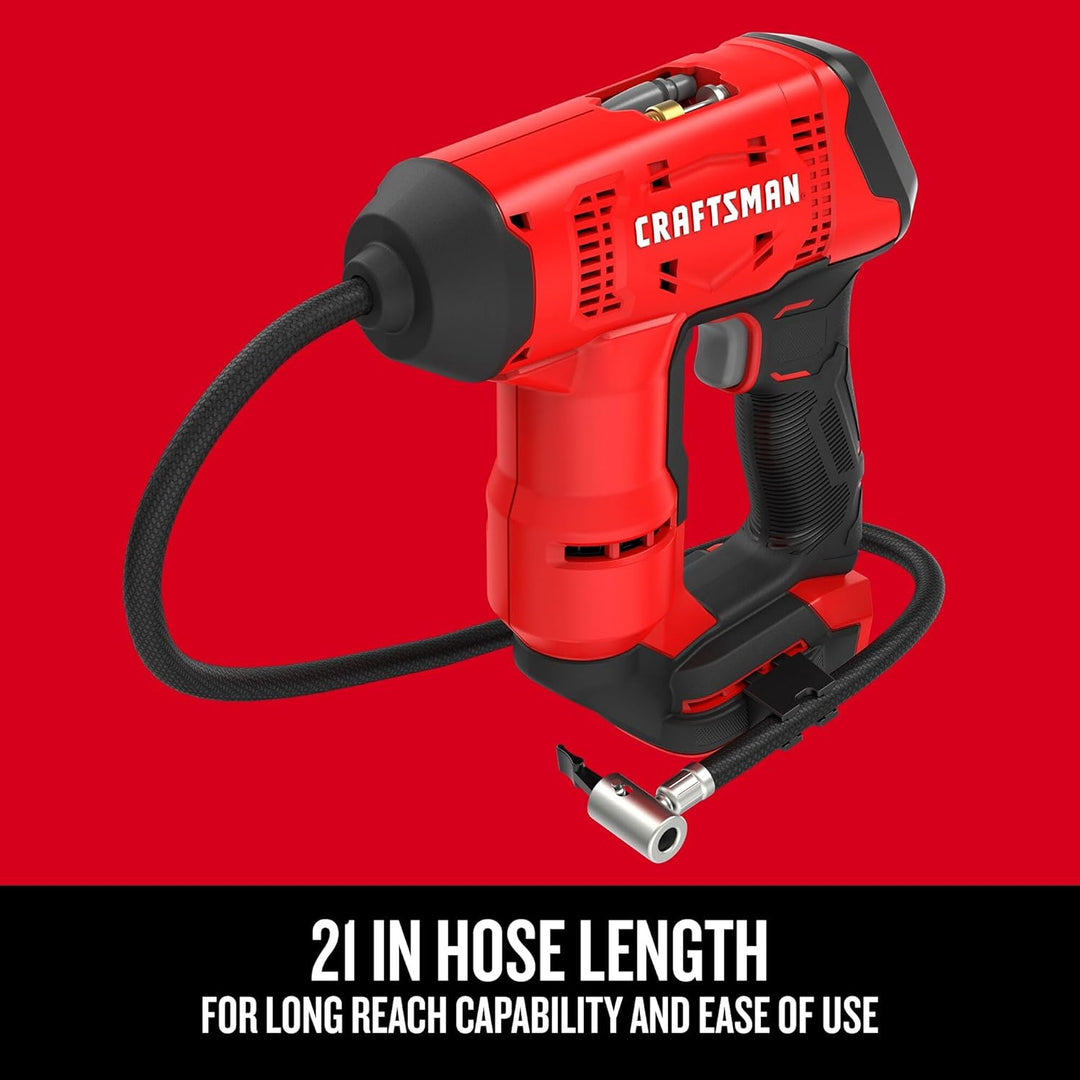 CRAFTSMAN V20 Compresor de Aire Portátil, Inflador de Neumáticos In...