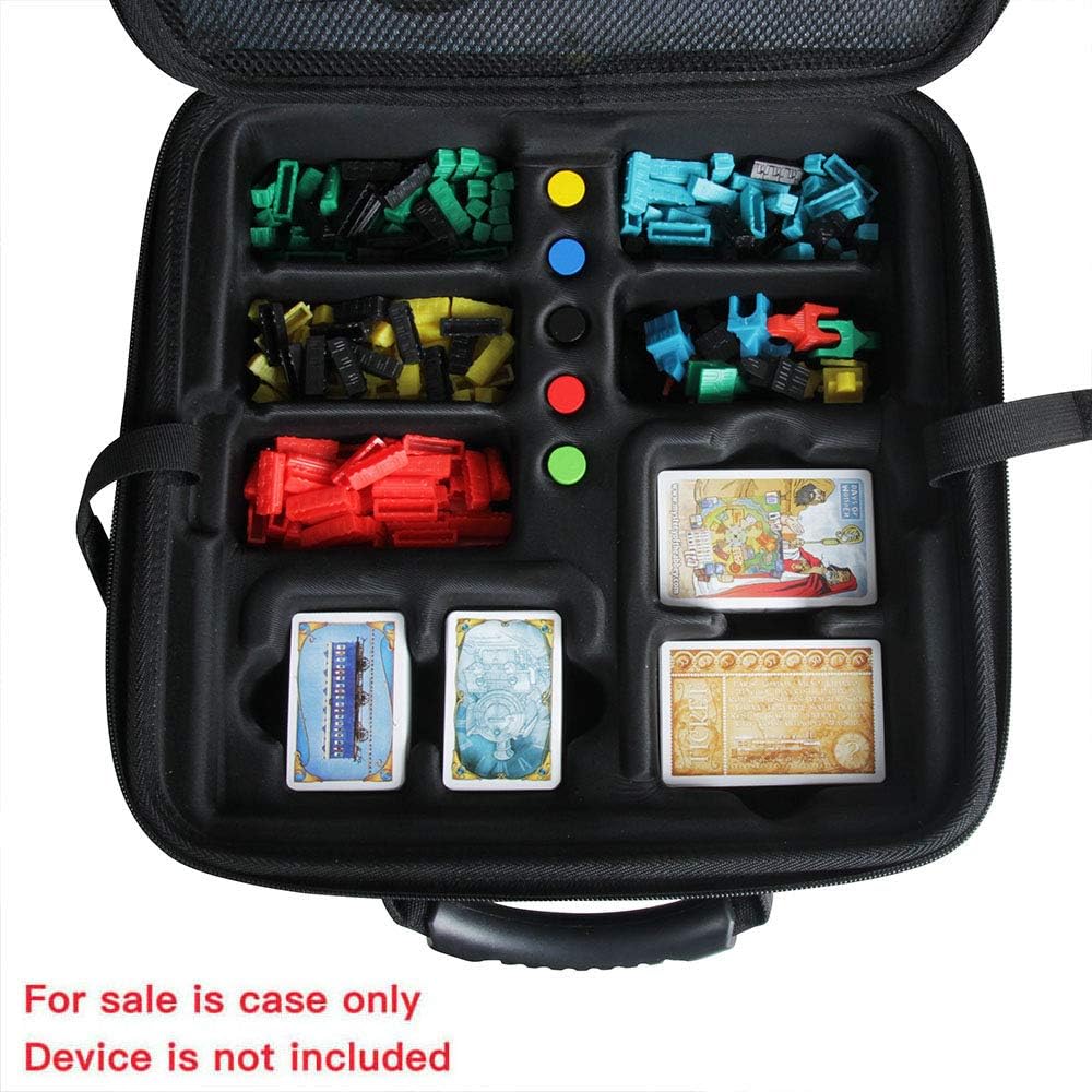Hermitshell Hard Travel Case para Asmodee Ticket a Ride Board Game (2025 Refresh) - Fits Main Game + USA 1910 Expasion