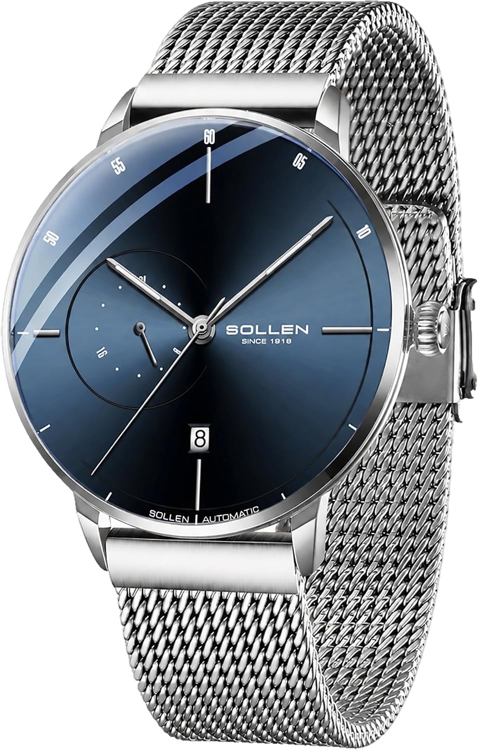Relojes automáticos para hombre, reloj automático para hombre, movimiento mecánico original, resistente al agua 3ATM, manecillas luminosas, calendario y pantalla de 24 horas, relojes de pulsera
