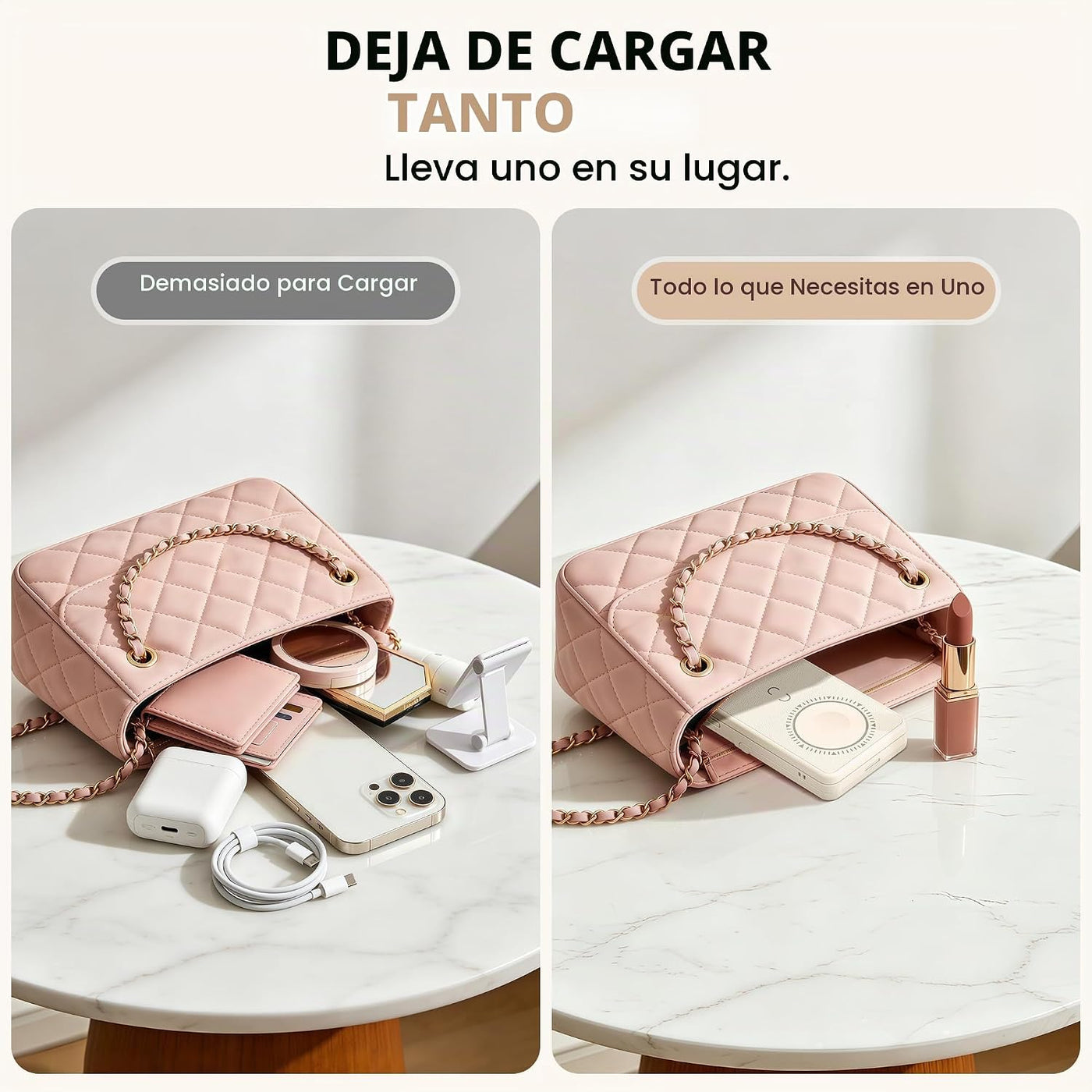 DOSUKE Banco de energía inalámbrico magnético, cargador portátil de...