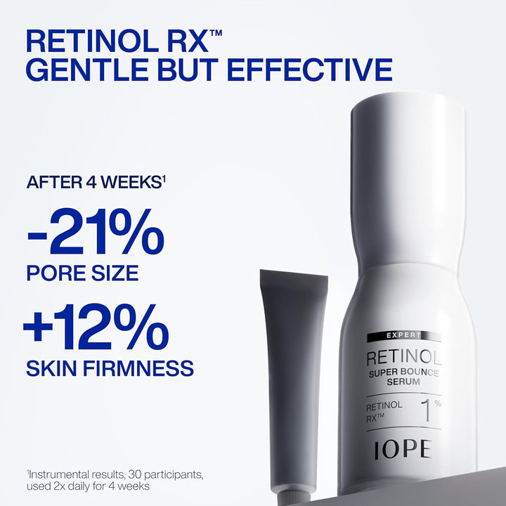 IOPE Expert Retinol RX 1% Super Bounce Serum - Suero facial antienv...