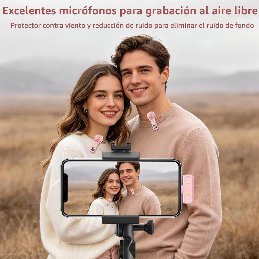 Mini micrófono inalámbrico para creadores de contenido