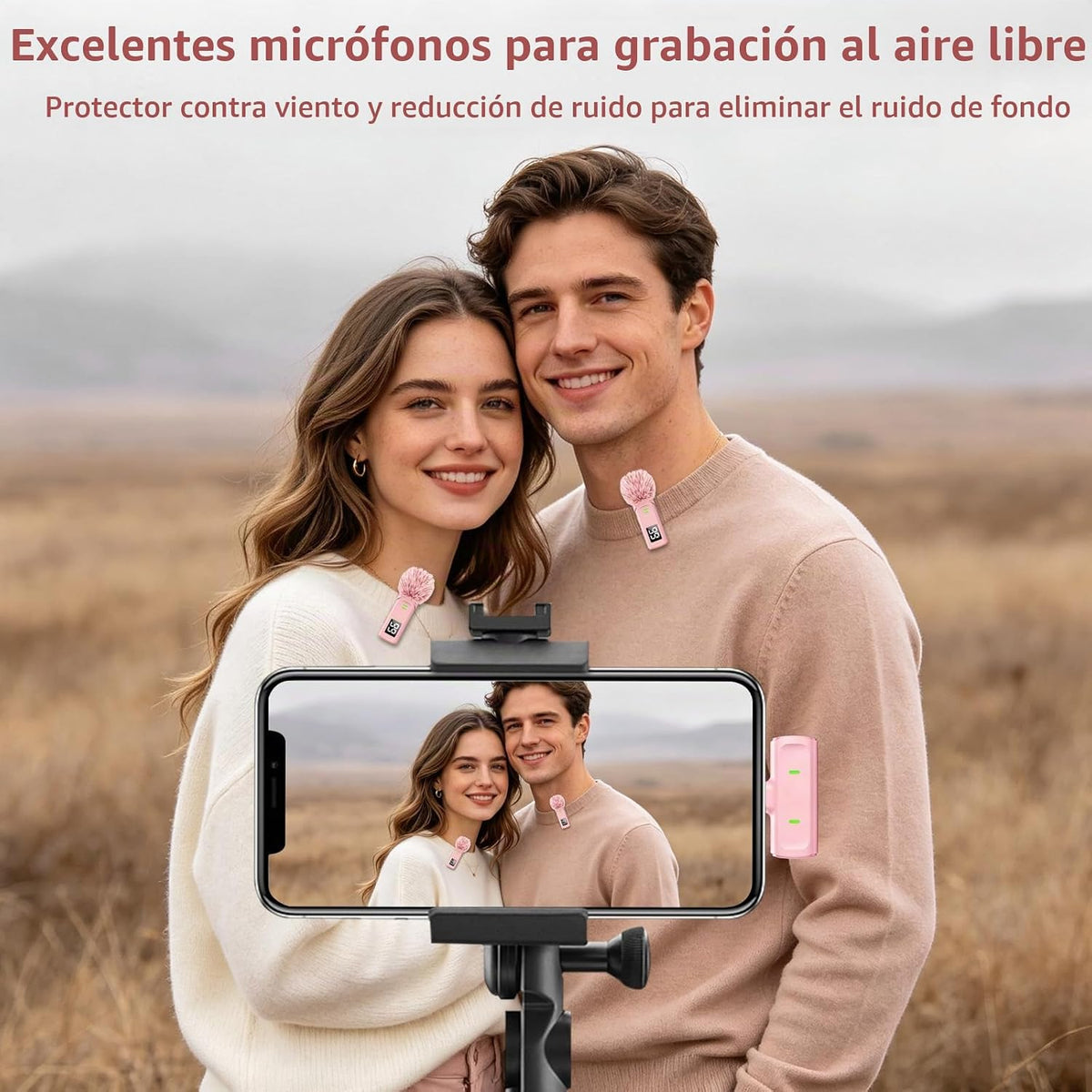 Mini micrófono inalámbrico para creadores de contenido