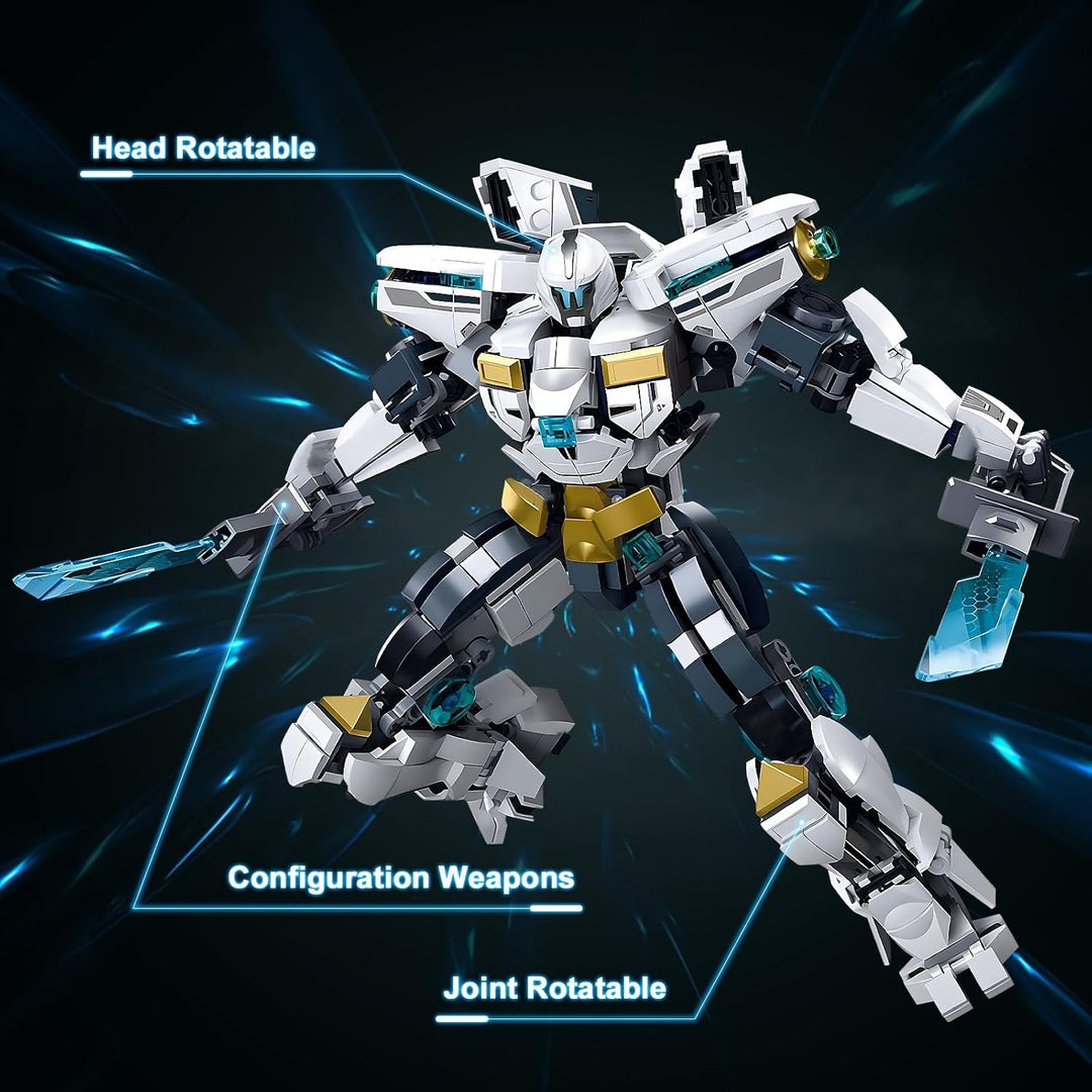 HIGH GODO Ice Warrior Mech - Juego de construcción, modelo de batal...