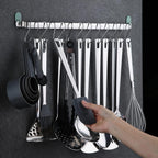 Kyraton - Juego de utensilios de cocina de acero inoxidable con de 37 piezas, juego de herramientas de cocina con soporte de utensilios, antiadherentes y resistentes al calor, aptos para lavavajillas