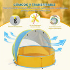 Peradix - Tienda de campaña de playa, piscina infantil para niños y mascotas con toldo de sombra UV