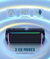 Oritzan Altavoz Bluetooth portátil, sonido fuerte de 40 W y graves...