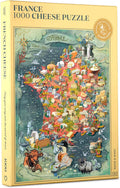 Water & Wines Puzzle de queso Francia - Regalo de 1000 piezas para los