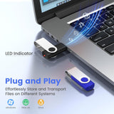 ABLAZE Unidad flash de 1 GB, paquete de 10 unidades, memoria USB 2....