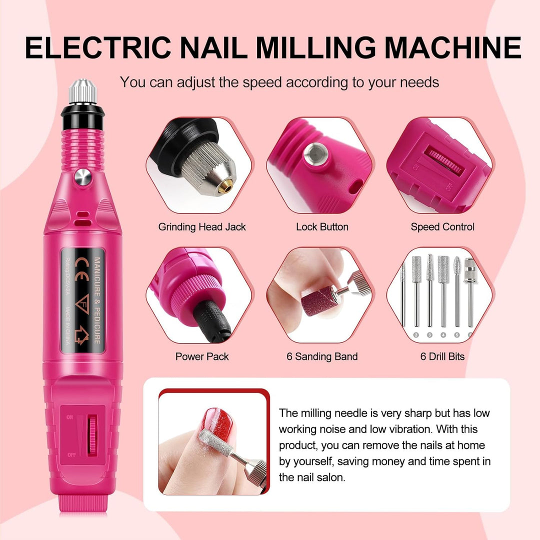 COSCELIA Kit de esmalte de uñas en gel de 53 piezas con luz UV y ki...