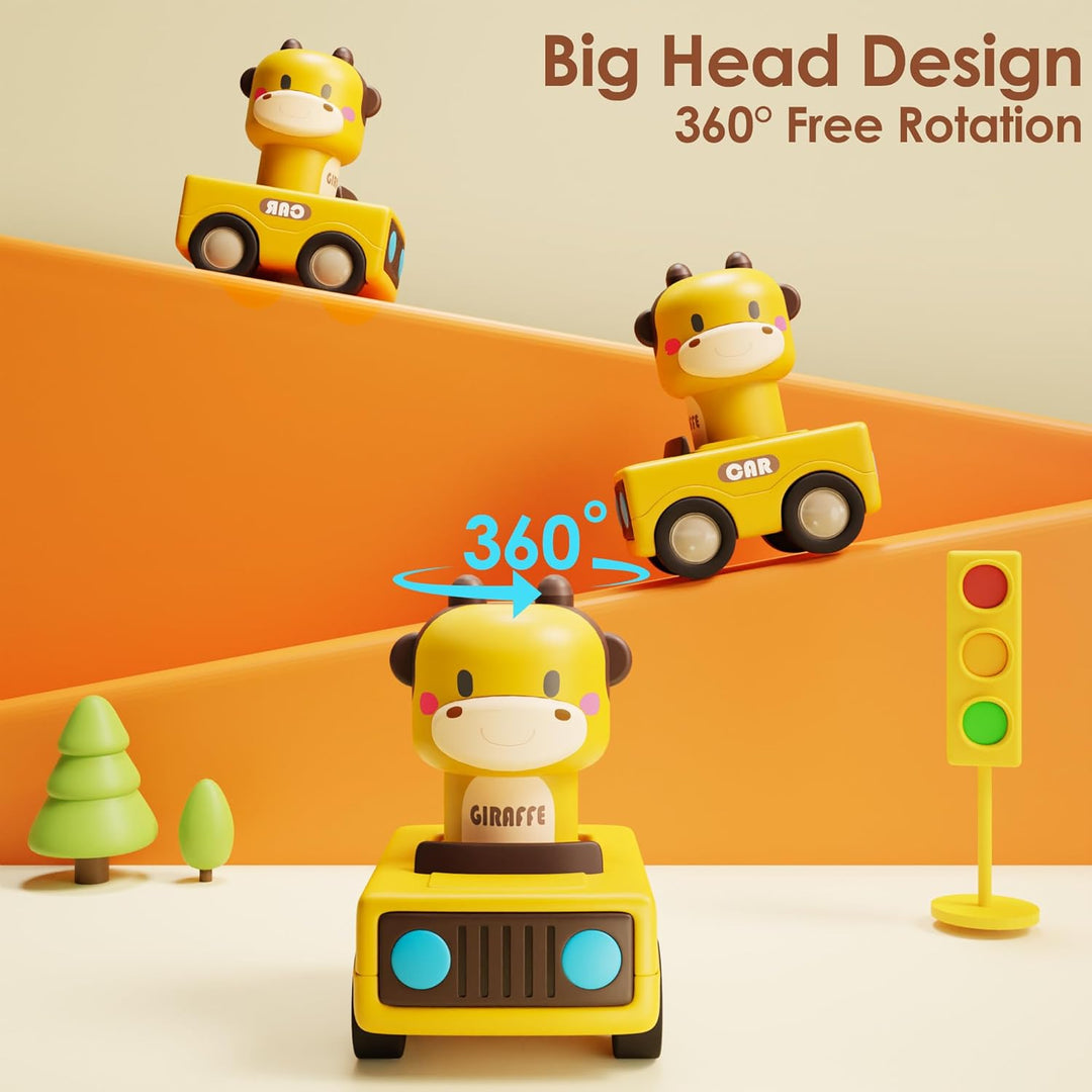 iPlay iLearn Juguetes de coche Press to Go para niños