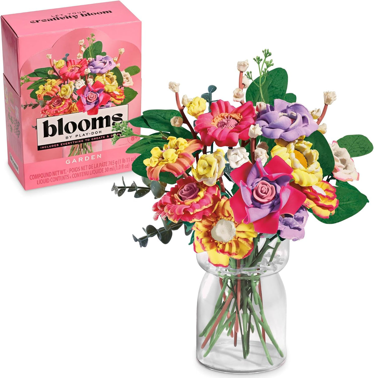 Play-Doh Blooms Garden - Kit de fabricación de ramo de flores