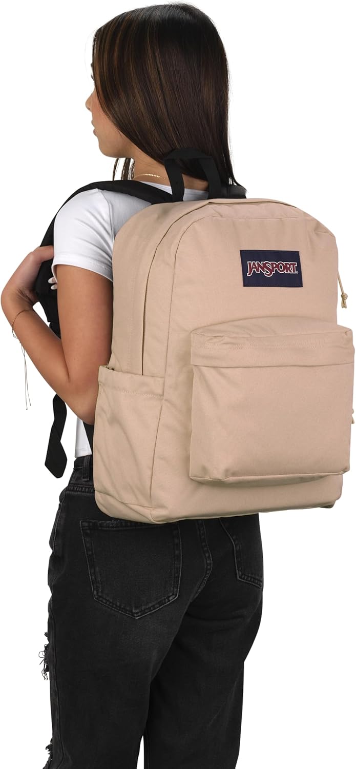 JanSport SuperBreak Plus Mochila con funda acolchada para laptop de...