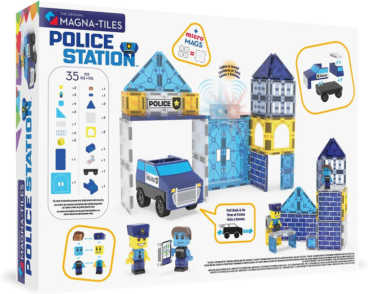 MAGNA-TILES Juego de construcción magnética de 35 piezas