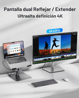 BENFEI Soporte para portátil con estación de acoplamiento USB C 6en...