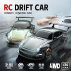 RC Drift Car 1/24 Widebody Gris Control remoto Drift Car para