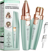 VG VOGCREST Afeitadora Eléctrica para Cejas y Rostro: 2 en 1 Recarg...