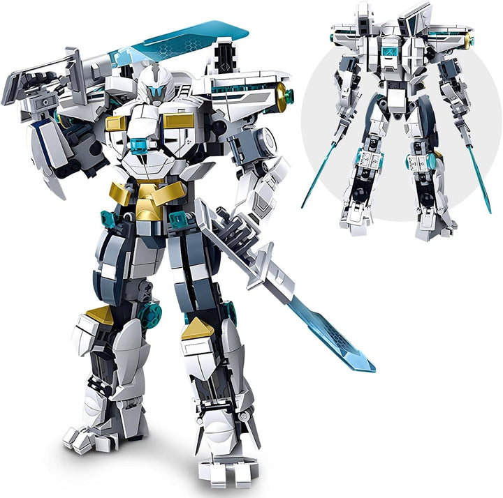 HIGH GODO Ice Warrior Mech - Juego de construcción, modelo de batal...
