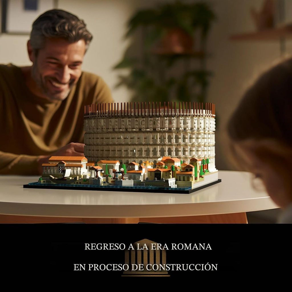 Givenni Arquitectura El Coliseo Romano; modelo coleccionable para adultos; kit de construcción de modelo de decoración del hogar, actividad creativa de bricolaje, colección famosa de monumentos (3989 piezas)