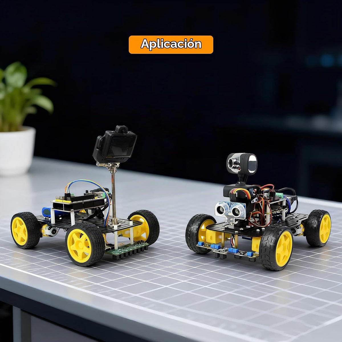 Kit de chasis de robot 4WD para Arduino/Raspberry Pi
