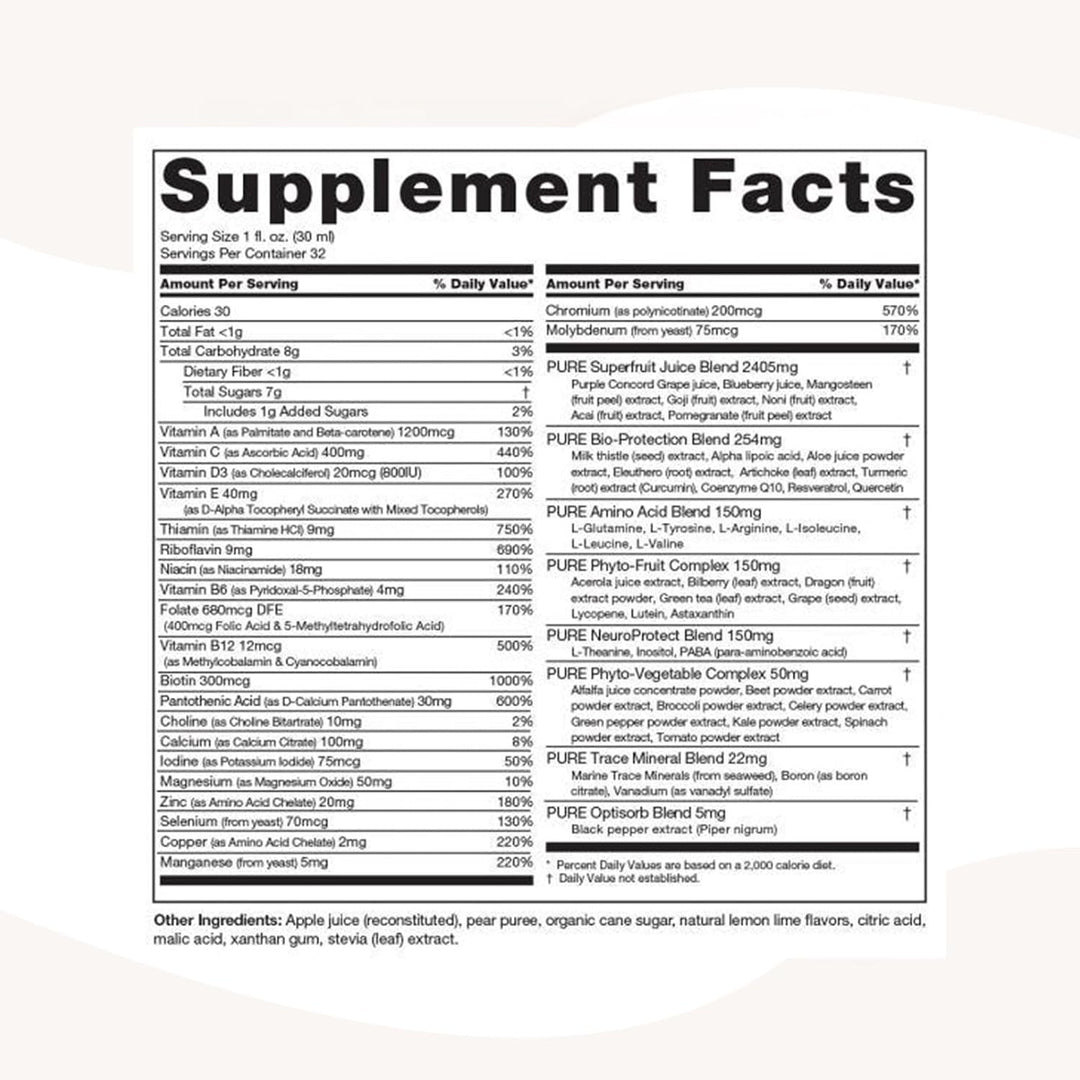 PURE Daily Build Suplemento dietético líquido multivitamínico y min...