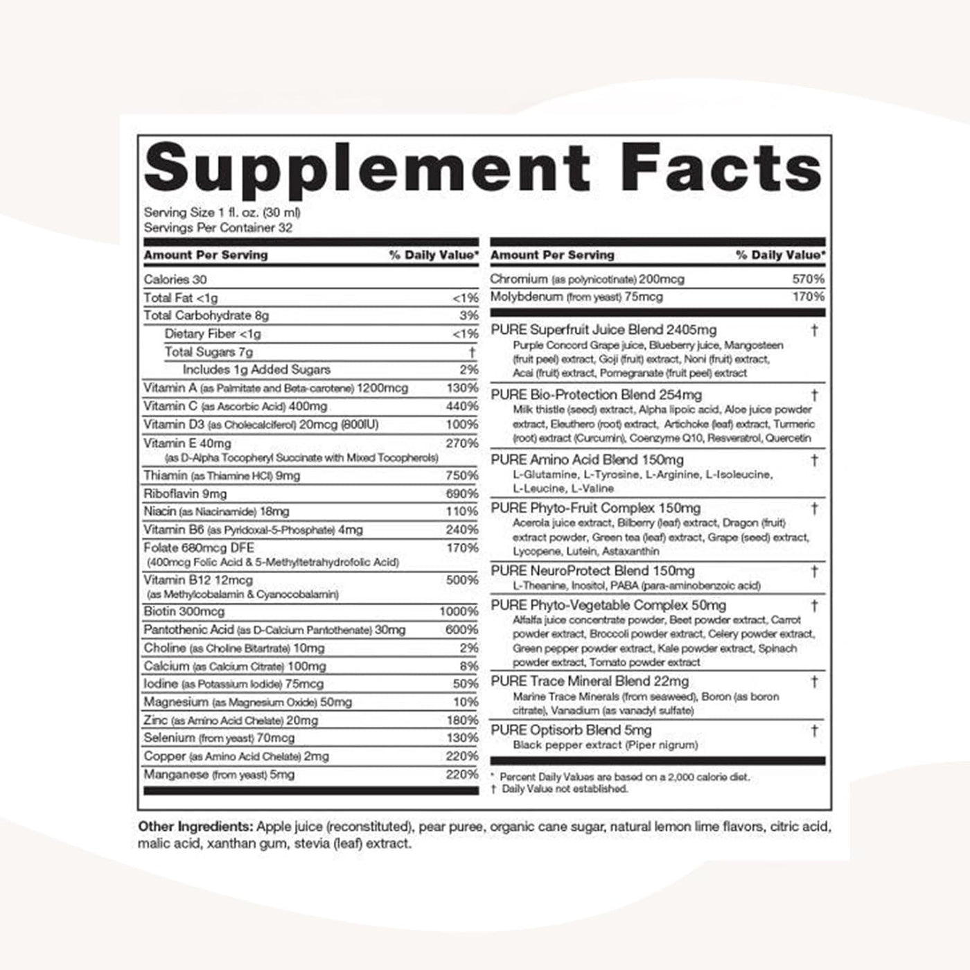 PURE Daily Build Suplemento dietético líquido multivitamínico y min...