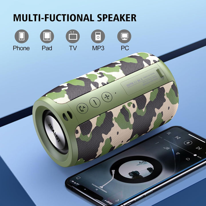 ZEALOT Altavoz Bluetooth portátil, S32 al aire libre, impermeable I...