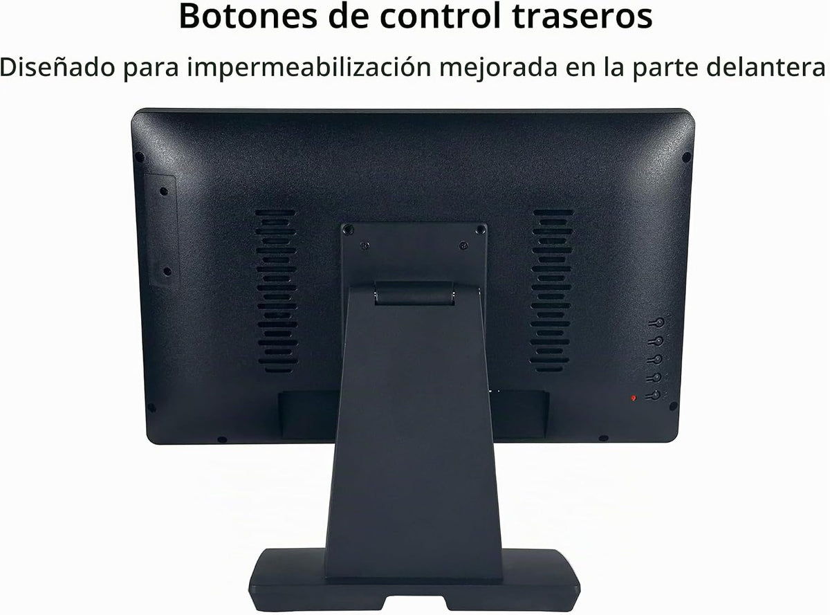 ANGEL POS Grado comercial 17.3 pulgadas 1920 x 1080 FHD pantalla táctil POS Monitor, 10 puntos táctil HDMI VGA, pantalla impermeable a prueba de polvo, industrial, oficina, venta al por menor, gimnasio, almacén