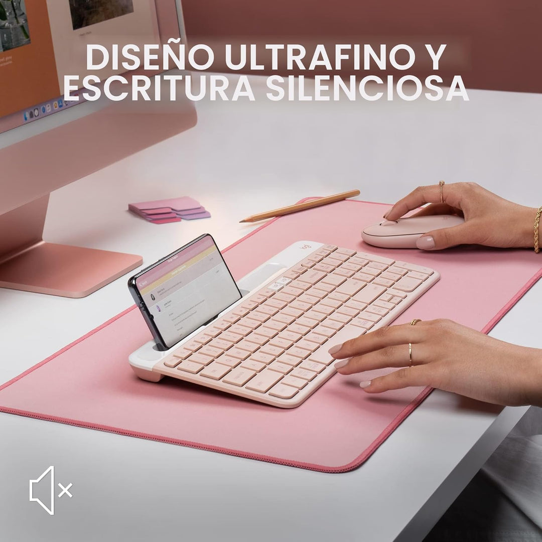 Logitech K585 Teclado Inalámbrico Delgado Multi-Dispositivo, Soport...