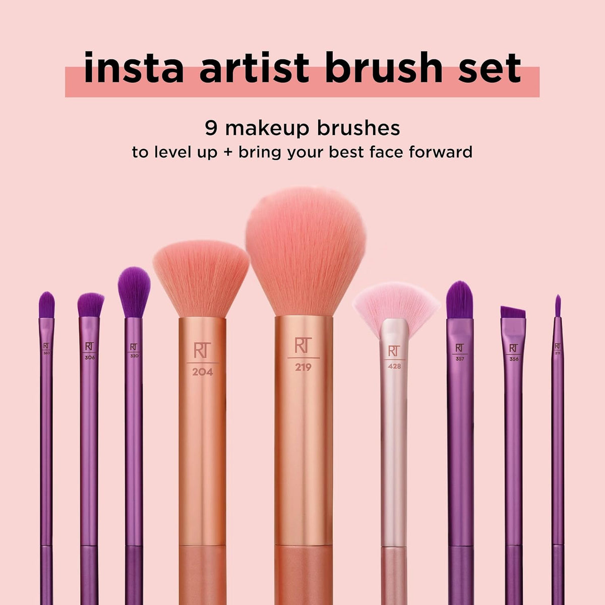 Real Techniques Insta Artist - Kit de brochas para rostro