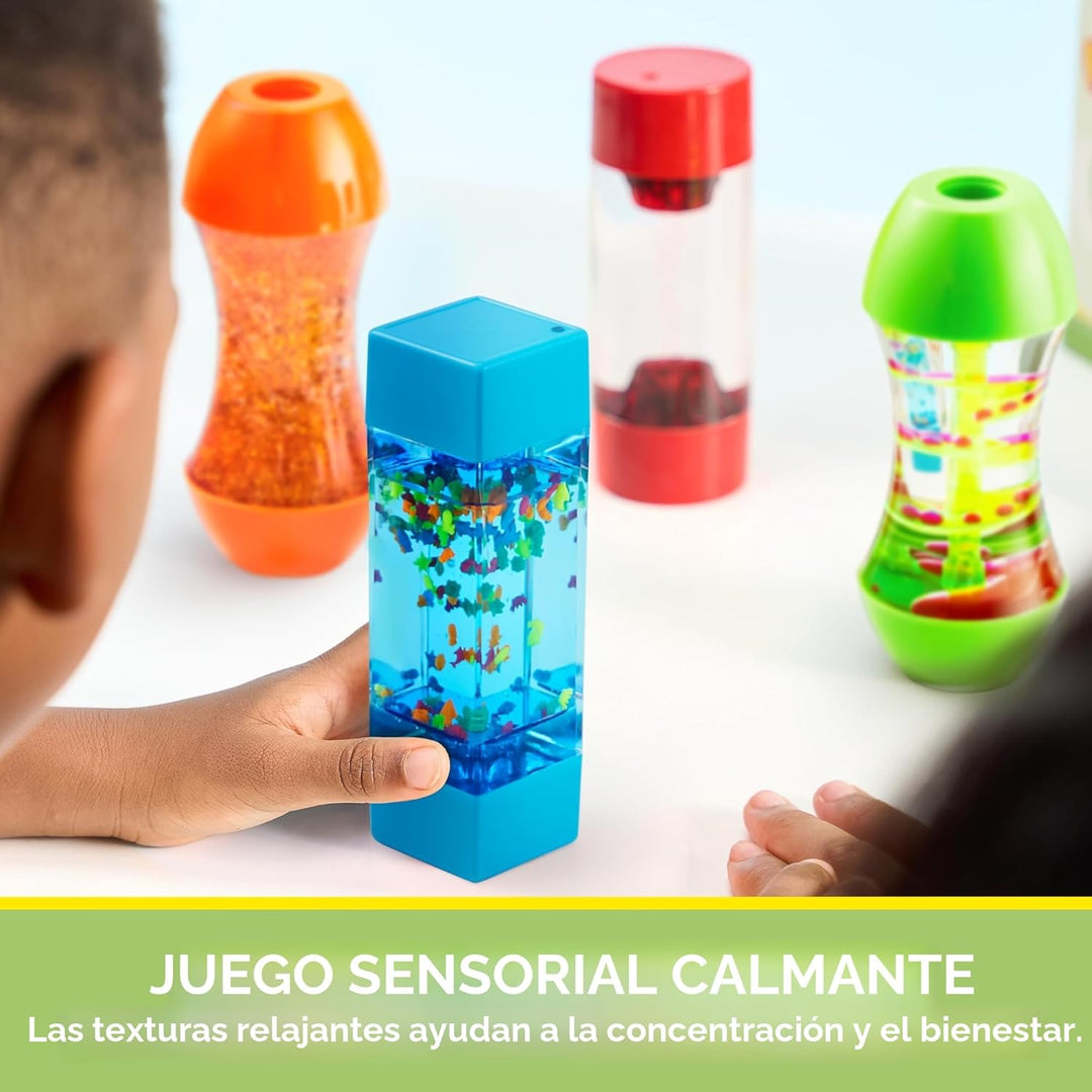 JOYIN Paquete de 4 Tubos Fidget para Niños, Tubos Sensoriales, Jugu...
