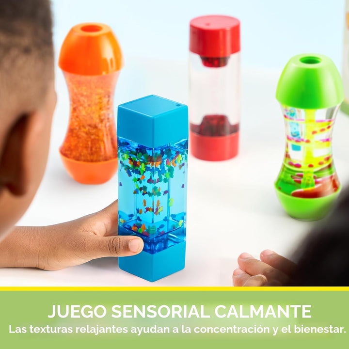 JOYIN Paquete de 4 Tubos Fidget para Niños, Tubos Sensoriales, Jugu...