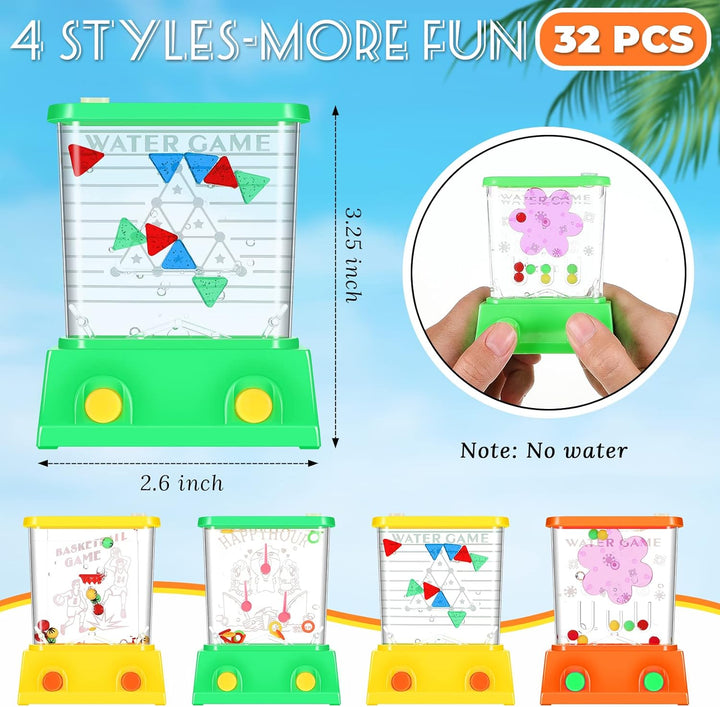 Lewtemi 32 anillos de agua de mano, juego de agua, arcade, mini ani...