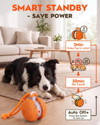 Pelota interactiva para perros, balanceo irregular y juguete activado