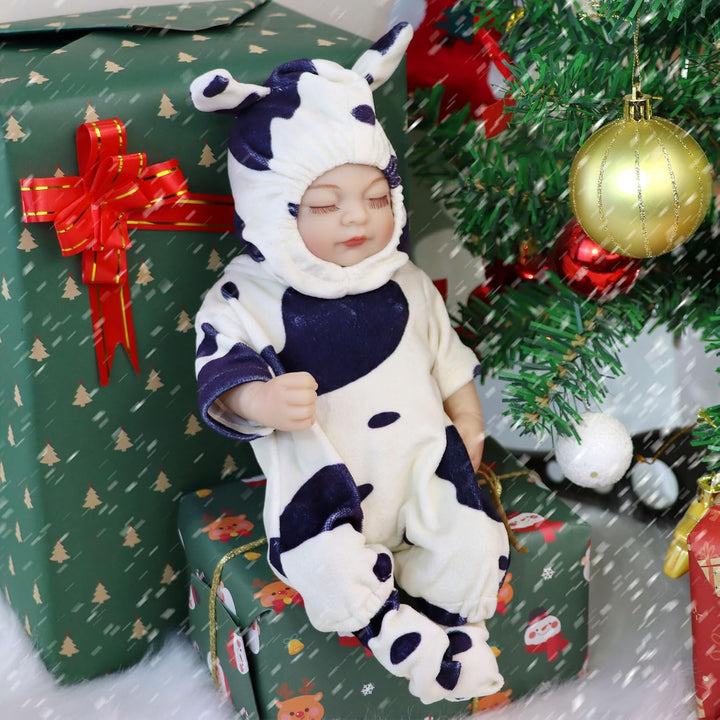JRLCGYP Muñeca de bebé niña realista de 10 pulgadas con 2 prendas,...