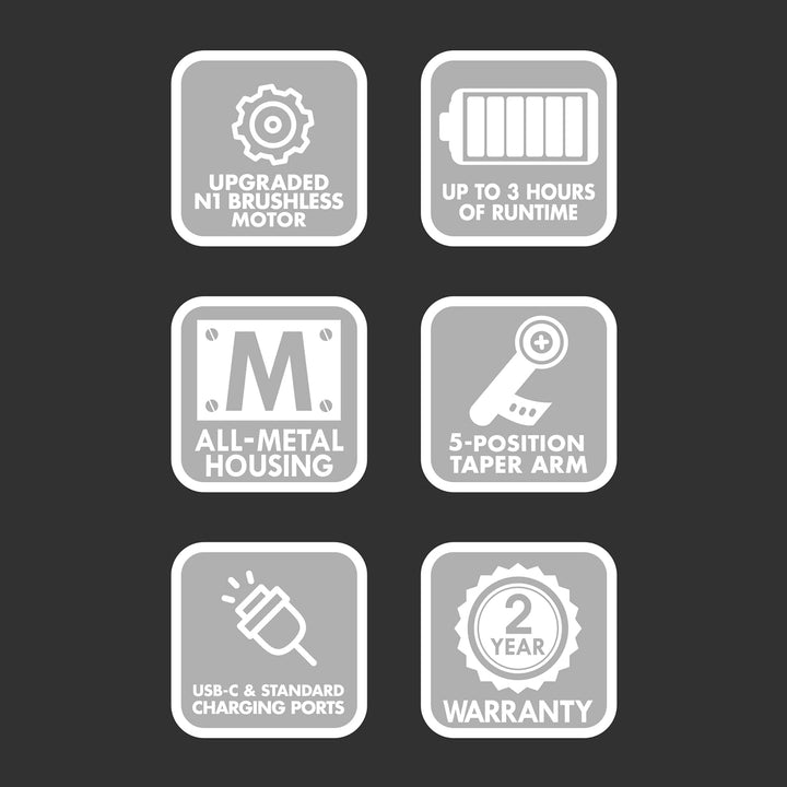 BaBylissPRO FX+ - Cortapelos profesionales para barba para hombres,...