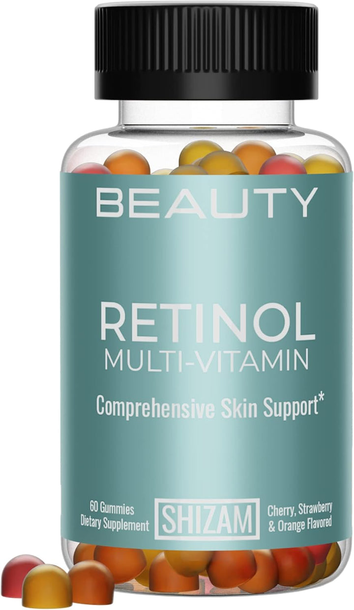 SHIZAM Gomitas de vitamina A de retinol, vitaminas gomosas para una...