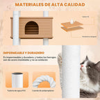 Torre de árbol para gatos resistente a la intemperie de 74.8 pulgadas con