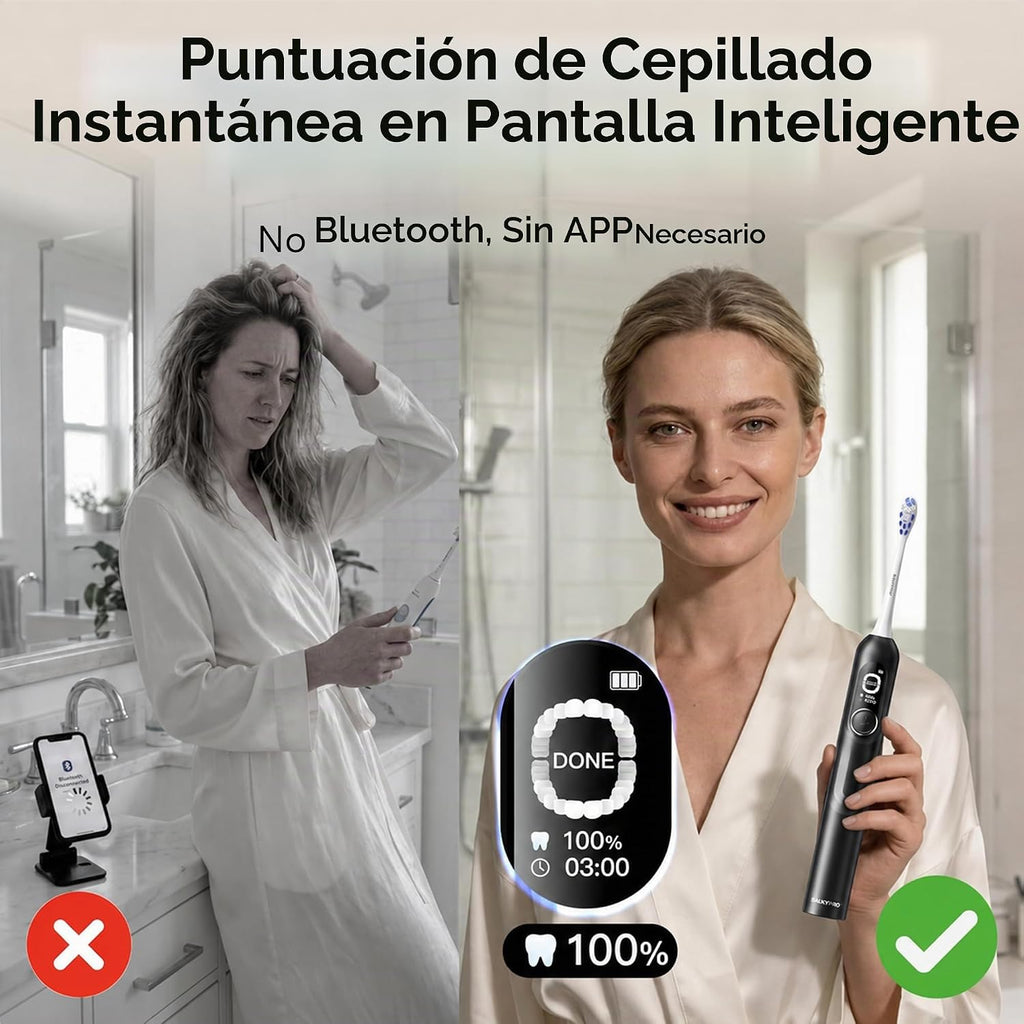 SAKYPRORAL G5S Cepillo de dientes eléctrico inteligente para adultos y