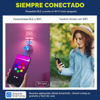 E12 Smart Bulbs 60W Funcionan con Alexa/Google Home, Pack de 3