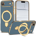 Carcasa para iPhone 17 Air con soporte de 6.1 pulgadas, color gris