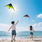Mint's Colorful Life - Cometa Delta para niños y adultos, cometa extremadamente fácil de volar, las mejores cometas para principiantes