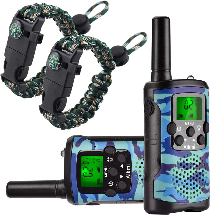 Aikmi - Walkie Talkies para niños, de 22 canales de radio, 2 vías y...