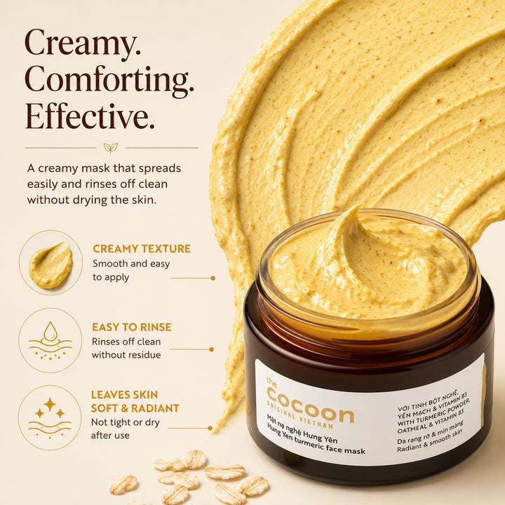 COCOONORIGINAL Vietnam Hung Yen - Máscara facial de cúrcuma de 1.01...