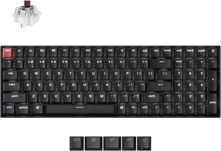 Keychron K4 96% Layout QMK Teclado Mecánico con Opciones Inalámbric...