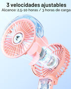 SWEETFULL Ventilador portátil de niebla - Ventilador personal de ma...