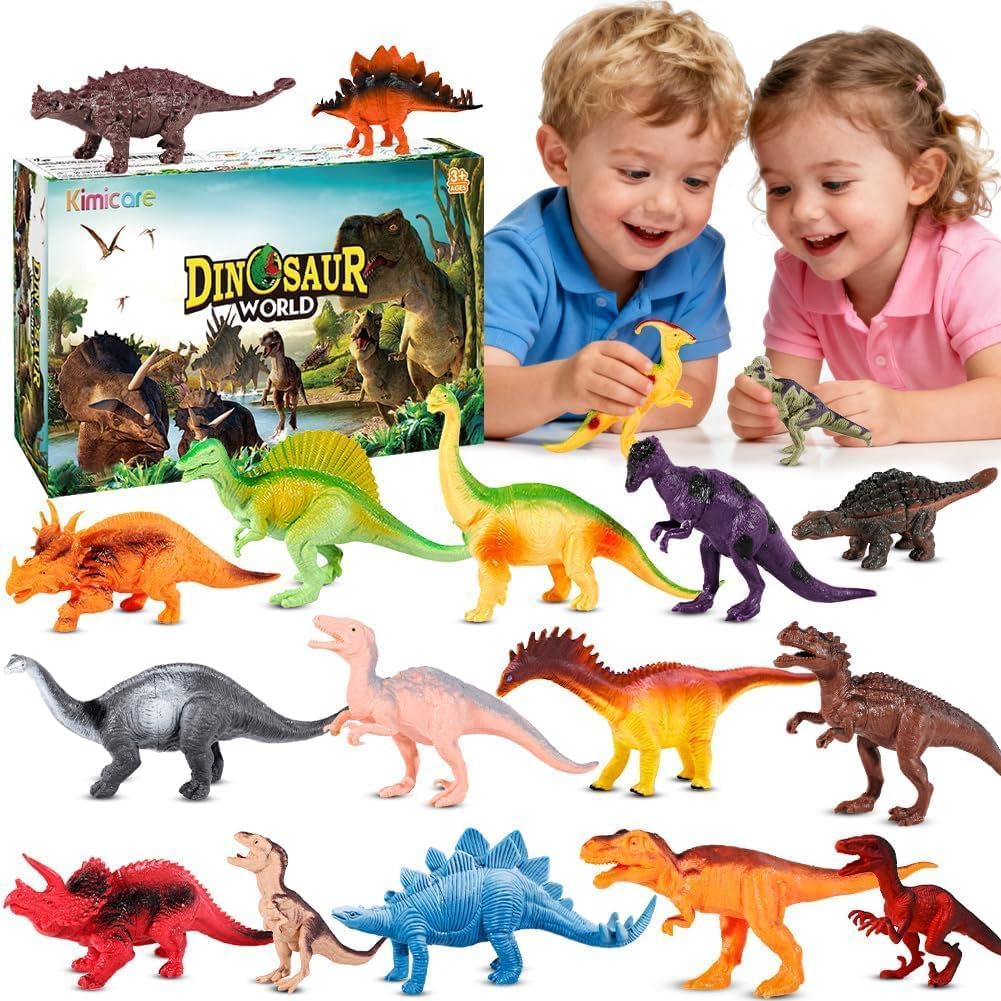 Kimicare Figuras de dinosaurio para niños 18 piezas de