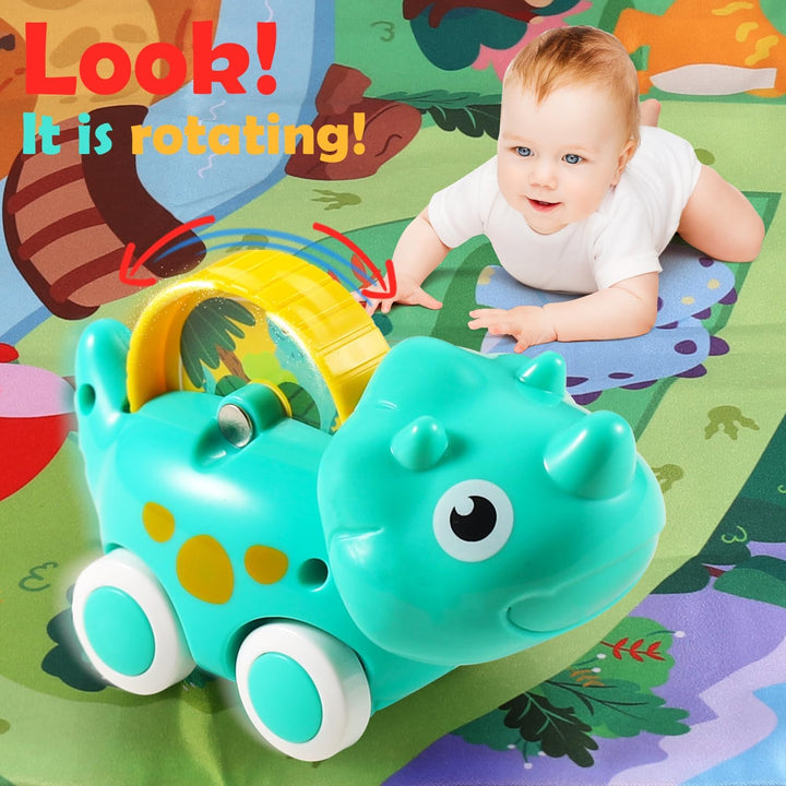 ALASOU 9 piezas de dinosaurios fantásticos juguetes de coche para n...