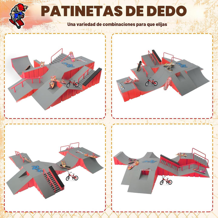 Kits de parque de patineta de dedo CS COSDDI, juguetes de patineta...