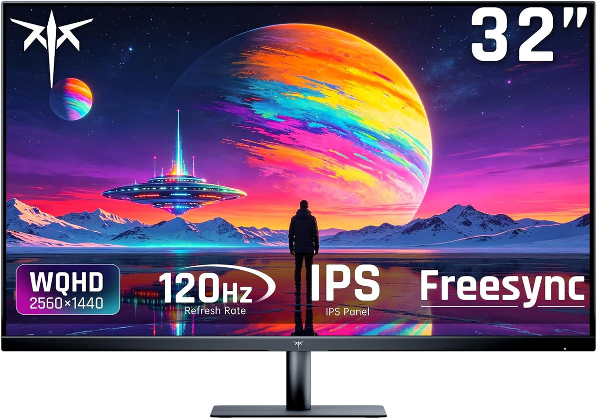 KTC Monitor de computadora de 32 pulgadas 2K 120Hz, Monitor IPS QHD...